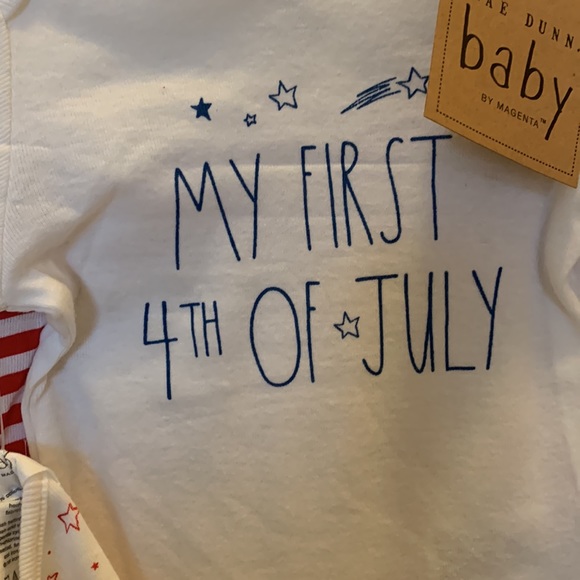 RAE DUNN BABY MY FIRST 4TH OF JULY - Picture 2 of 6